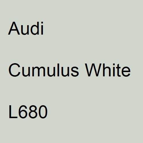 Audi, Cumulus White, L680.